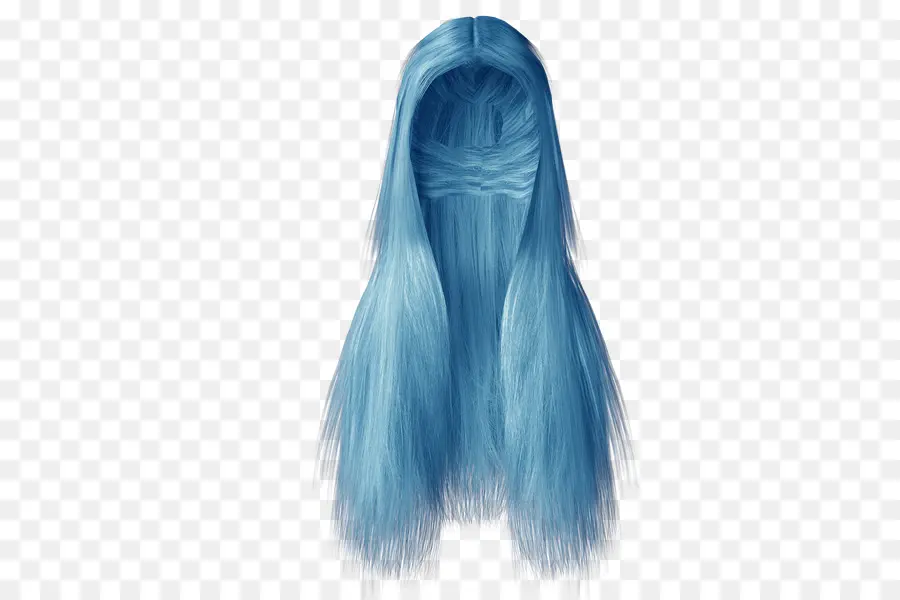 Cabelo Azul，Peruca PNG