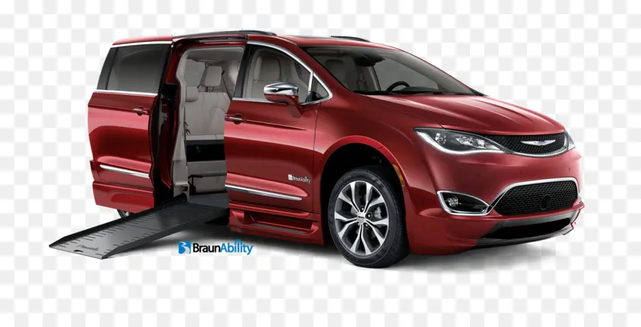 Minivan Vermelha，Carro PNG