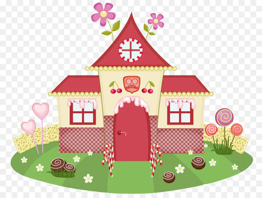 Casa Fofa De Doodle，Doce PNG