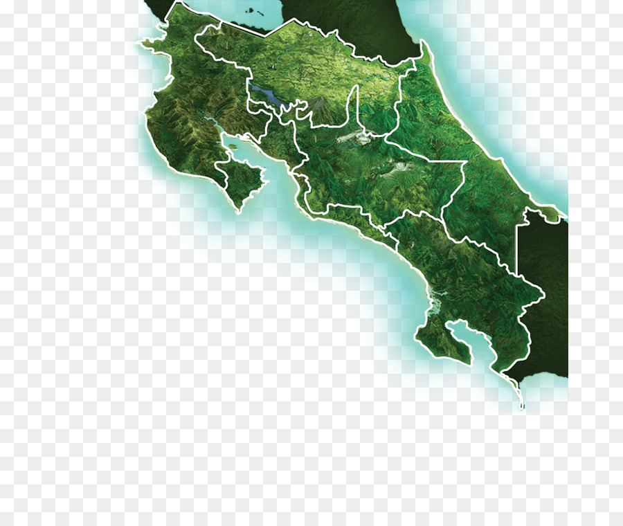 Mapa Da Costa Rica，País PNG