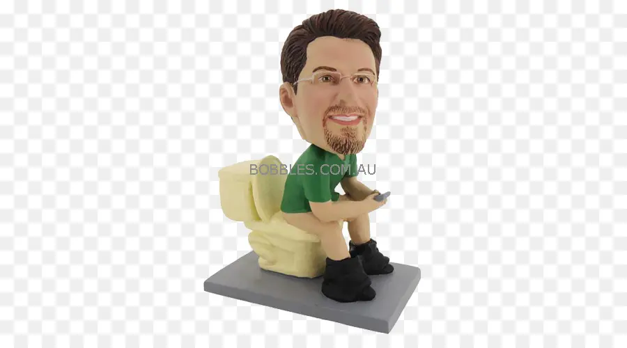 Bobblehead No Banheiro，Figura PNG