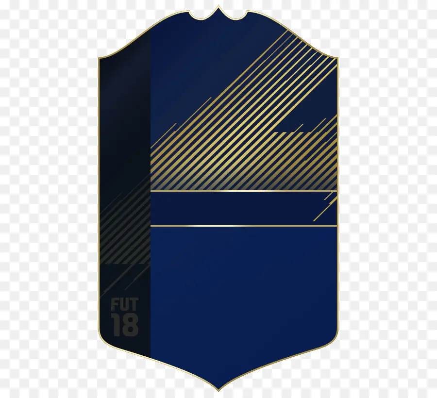 Cartão Azul E Dourado，Fut 18 PNG