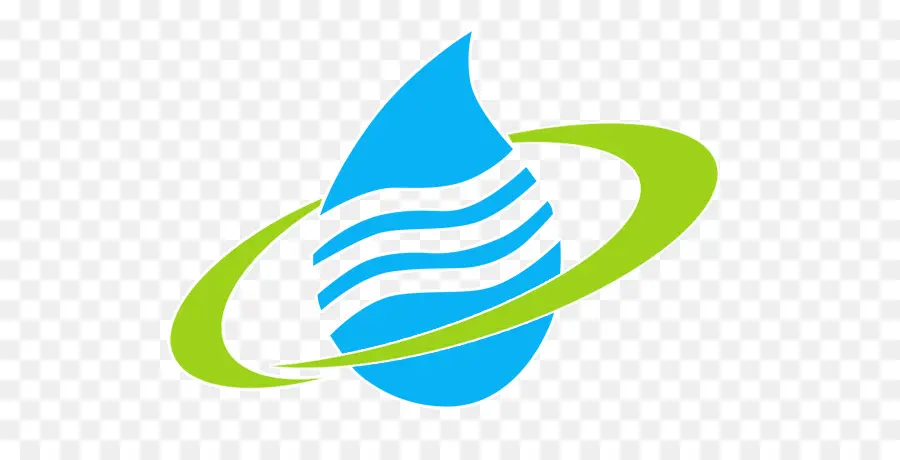 Logotipo De Gota De água Azul E Verde，Símbolo PNG