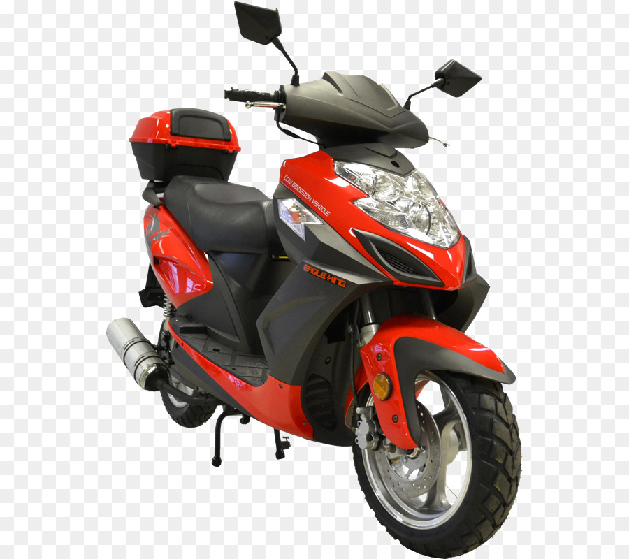 Motocicleta Vermelha E Preta，Scooter PNG