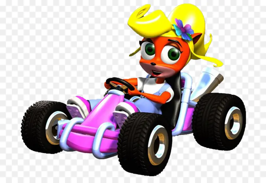 Personagem De Desenho Animado Em Kart，Personagem PNG