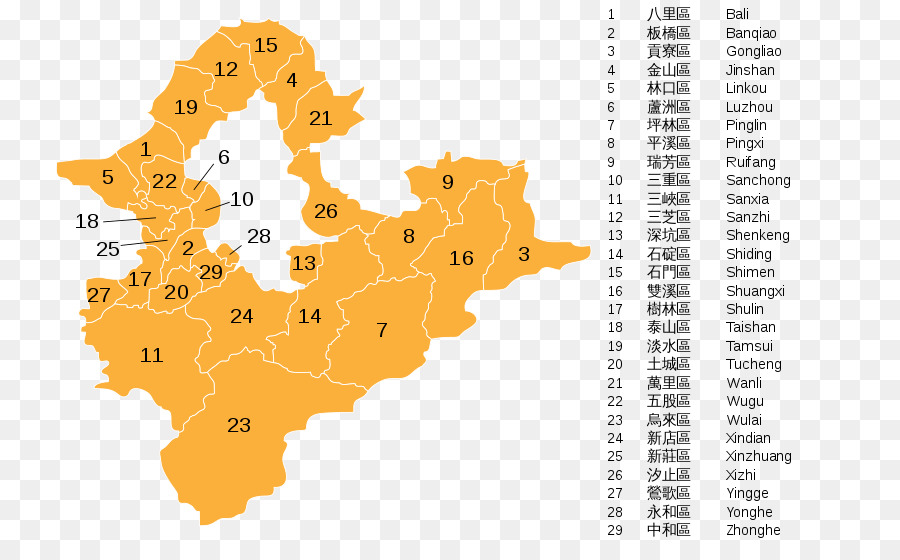 Sanchong Distrito，Tamsui Distrito PNG