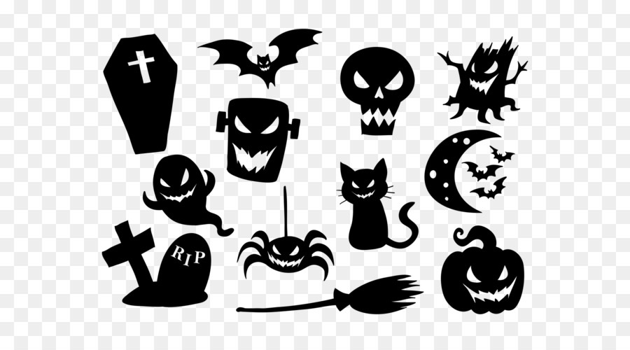 Ícones De Halloween，Assustador PNG