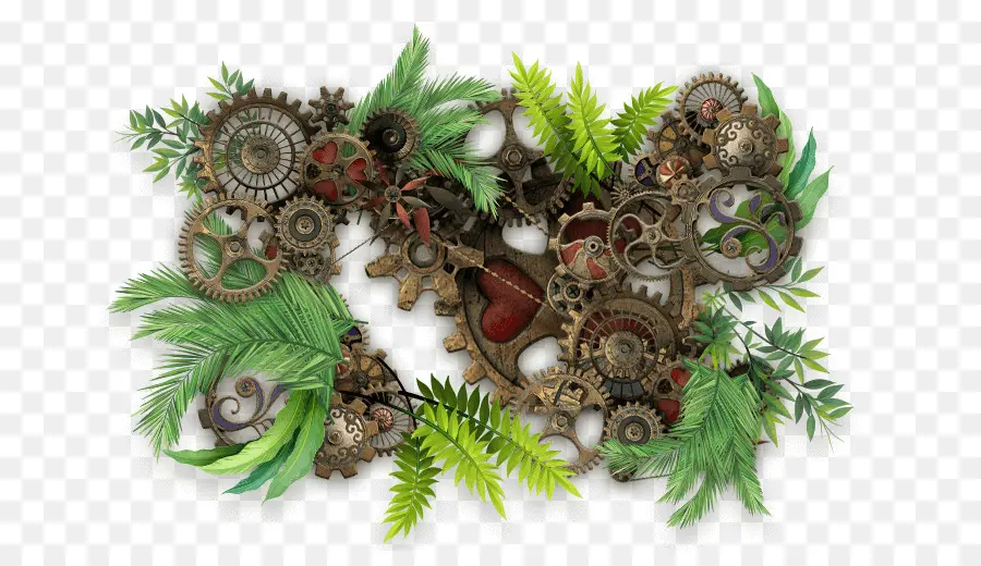 Engrenagens Steampunk，Steampunk PNG