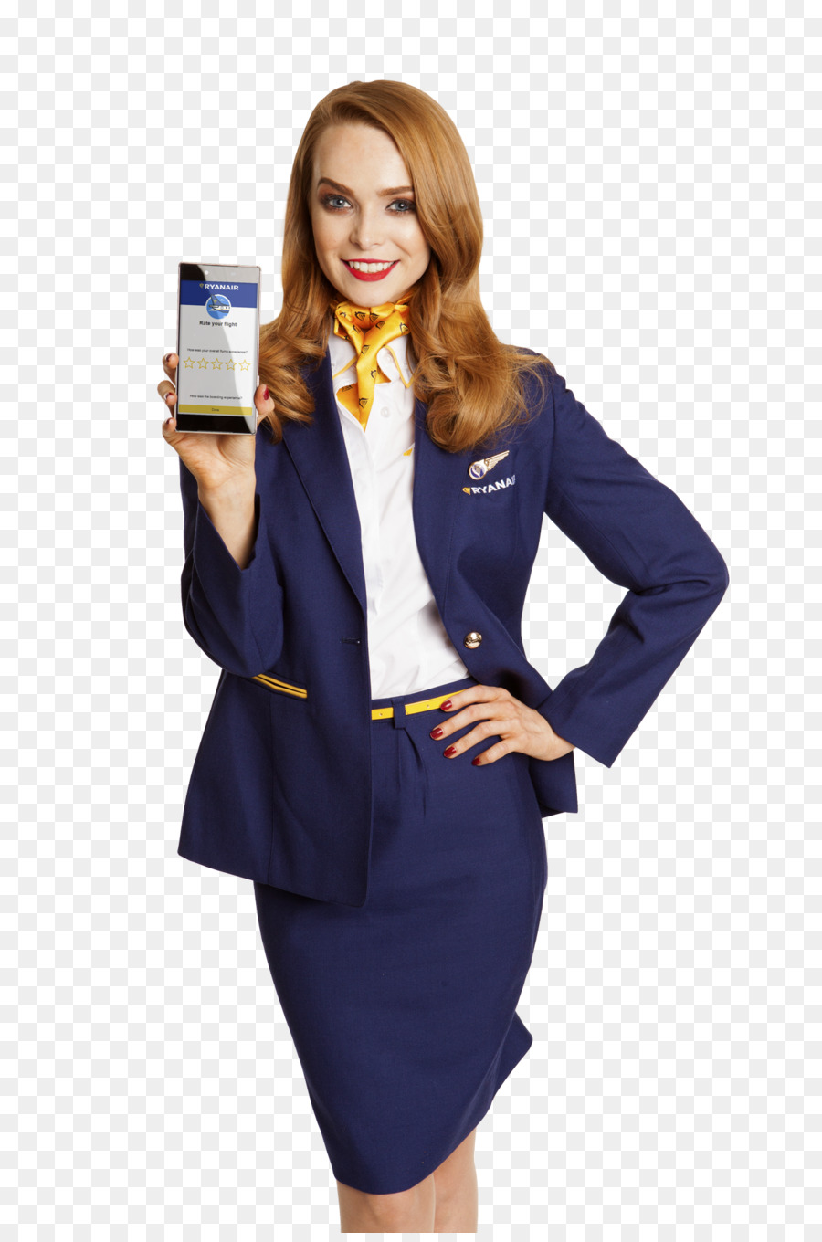 Mulher De Uniforme，Telefone PNG