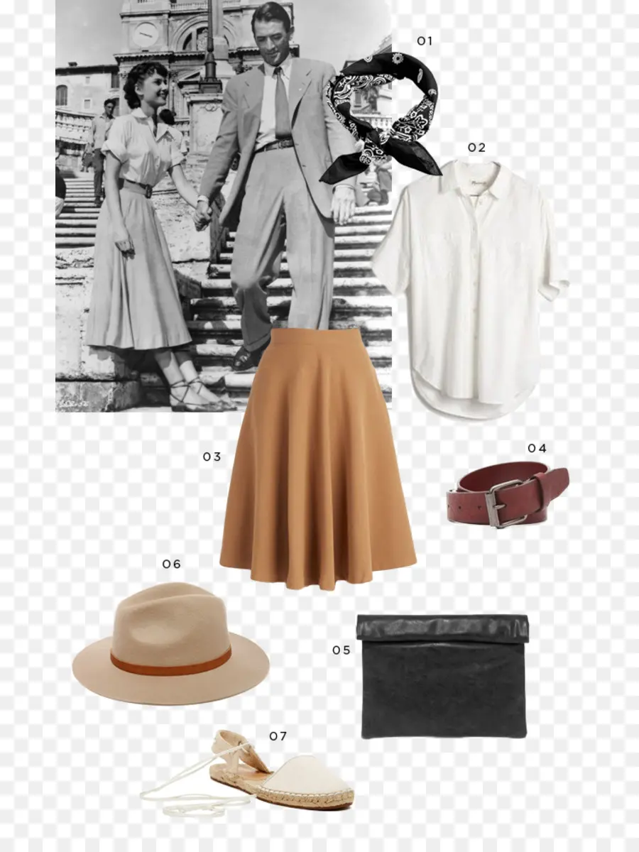 Roupa Vintage，Saia PNG