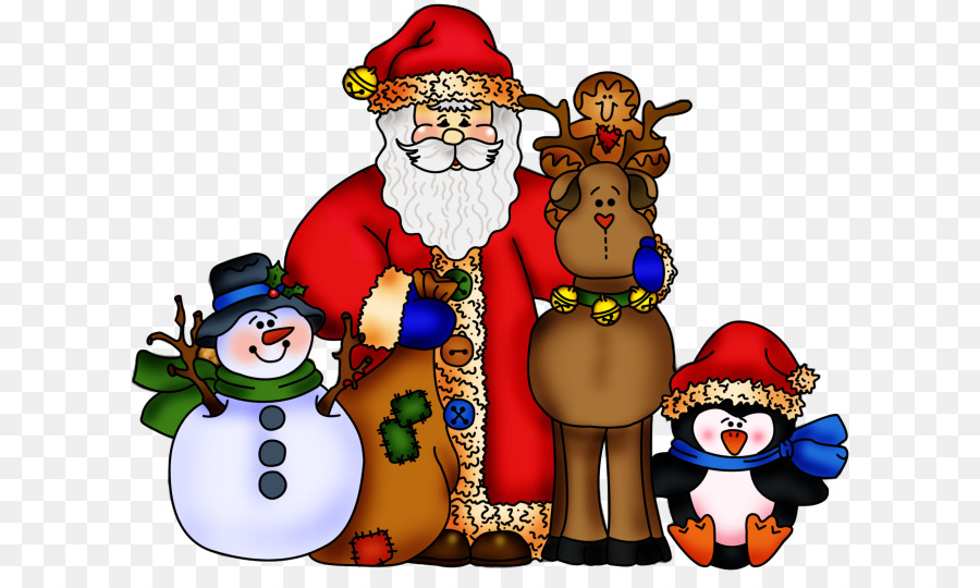 Papai Noel E Boneco De Neve，Papai Noel PNG