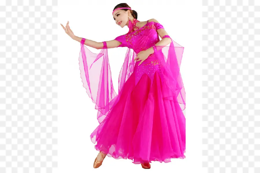 Mulher De Vestido Rosa，Vestido Rosa PNG