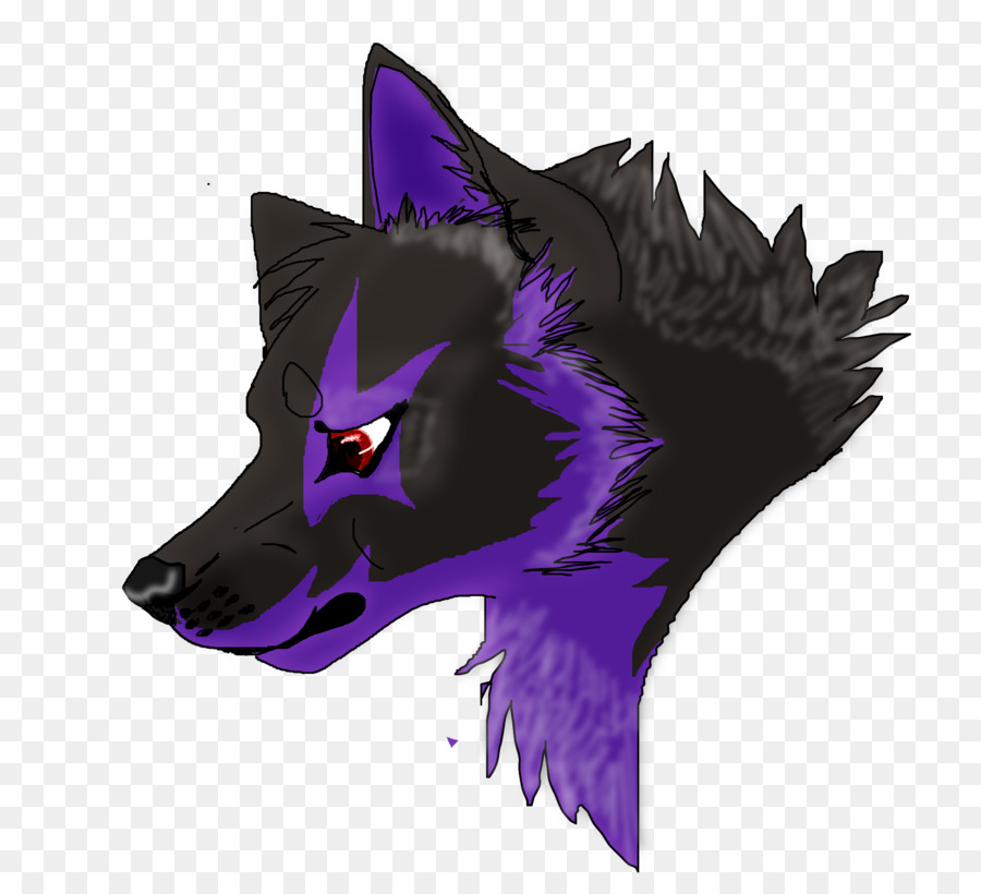 Lobo Roxo E Preto，Canino PNG