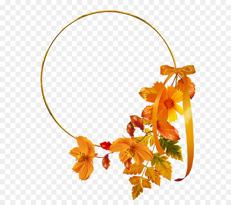 Flores Laranja，Outono PNG