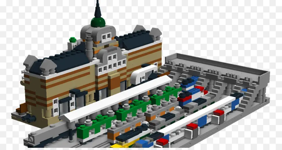 Estação De Trem Lego，Prédio PNG