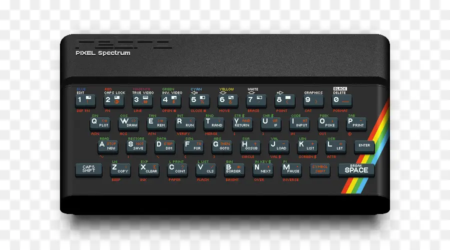 Teclado Pixel Spectrum，Computador PNG