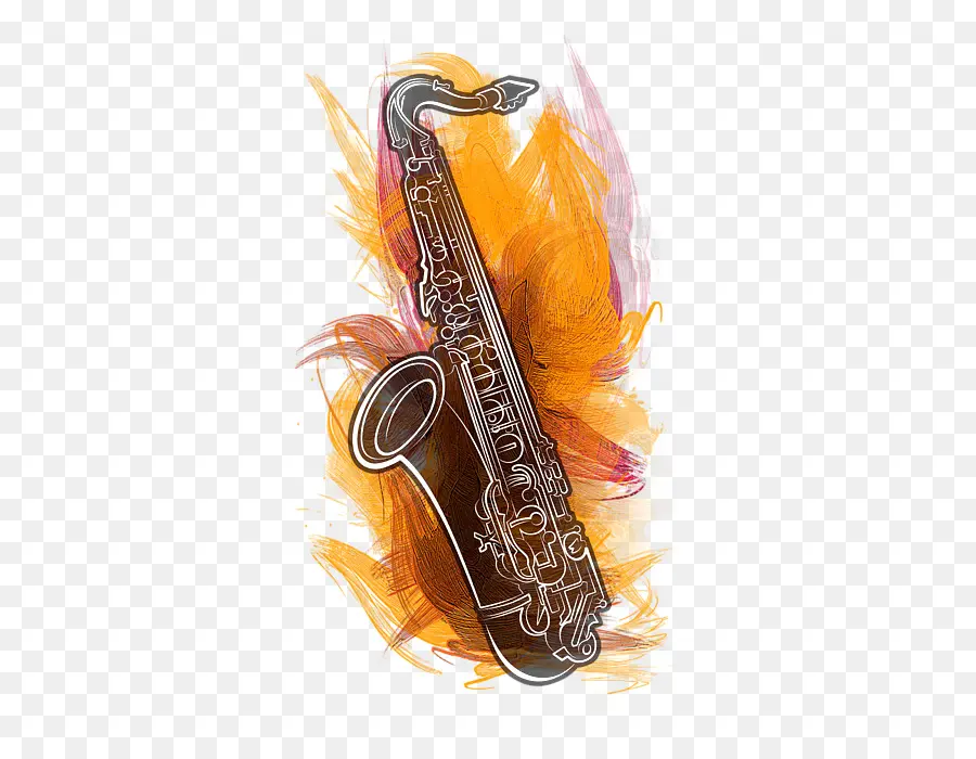 Ilustração De Saxofone，Saxofone PNG