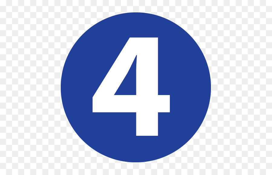 Número 4，Dígito PNG