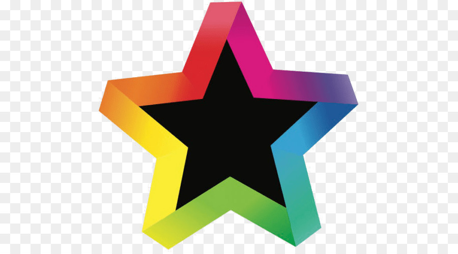 Estrela Colorida，Forma PNG