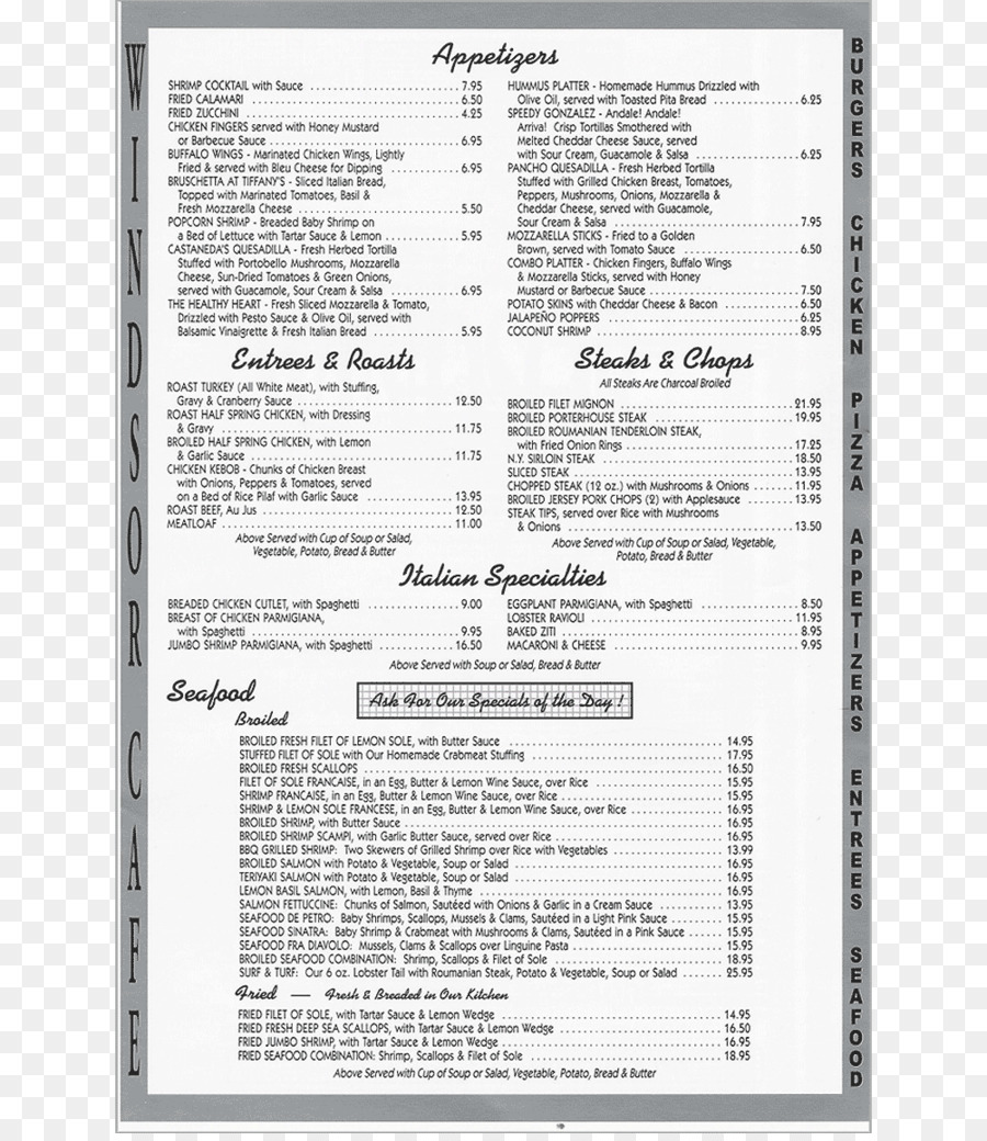 Menu，Restaurante PNG