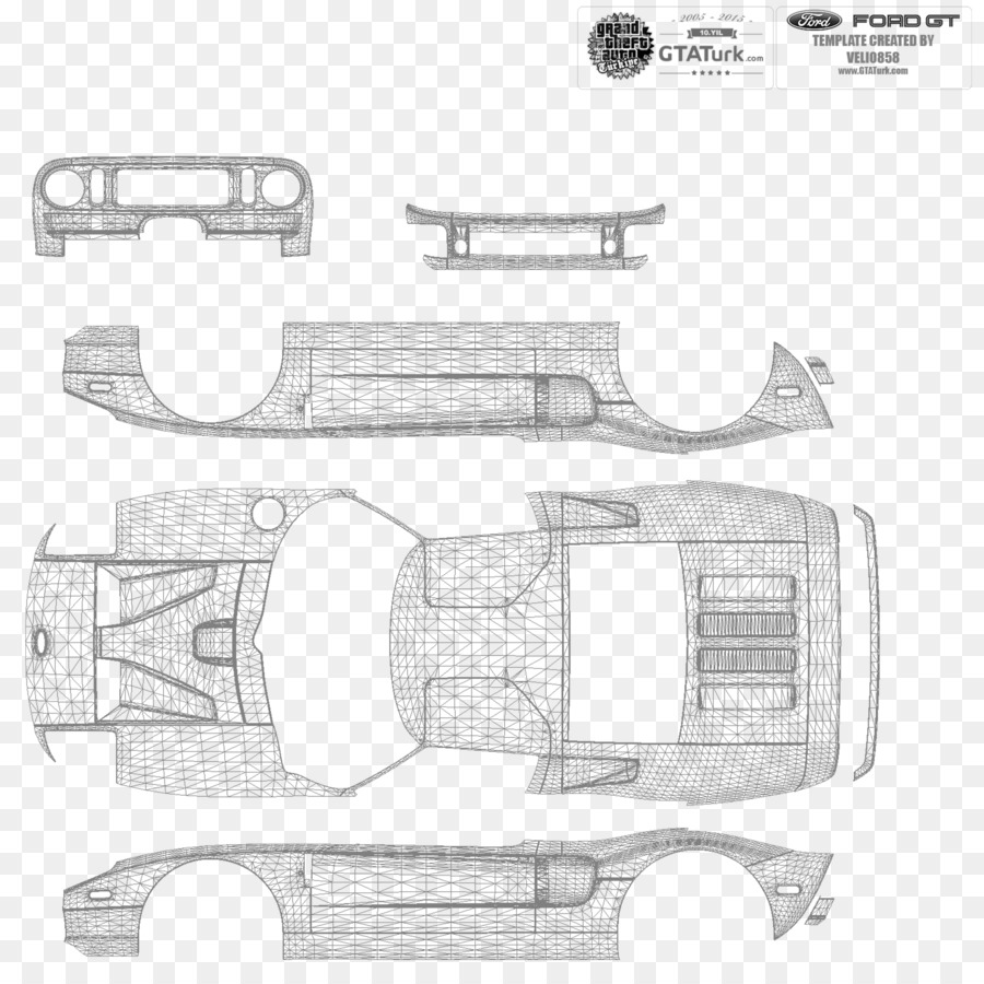 2005 Ford Gt，A Ford Motor Company PNG