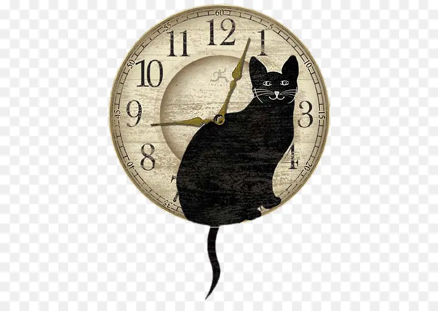 Relógio De Gato，Tempo PNG