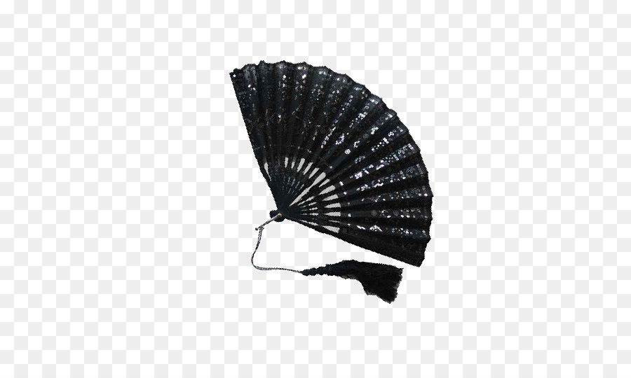 Ventilador Preto，Renda PNG