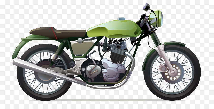 Motocicleta Verde，Bicicleta PNG