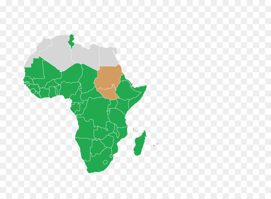 Mapa De África E Austrália，Continente PNG