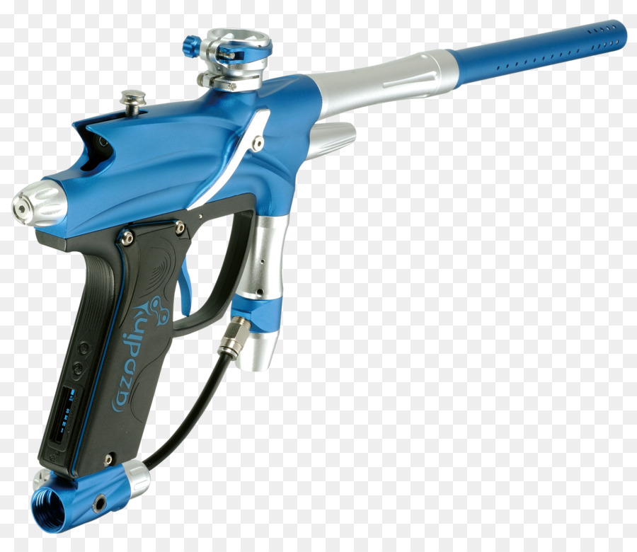 Arma De Paintball，Azul PNG