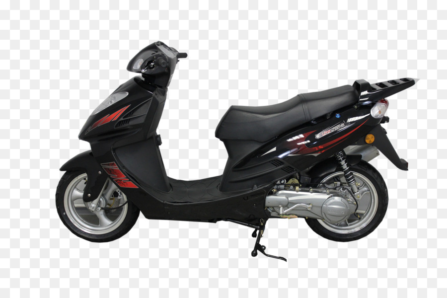 Motocicleta Vermelha E Preta，Scooter PNG