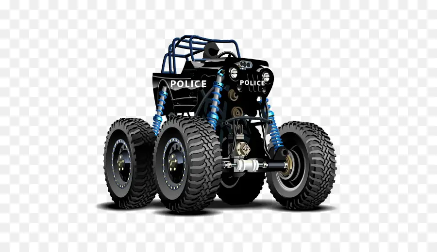 Caminhão Monstro Da Polícia，Caminhão PNG