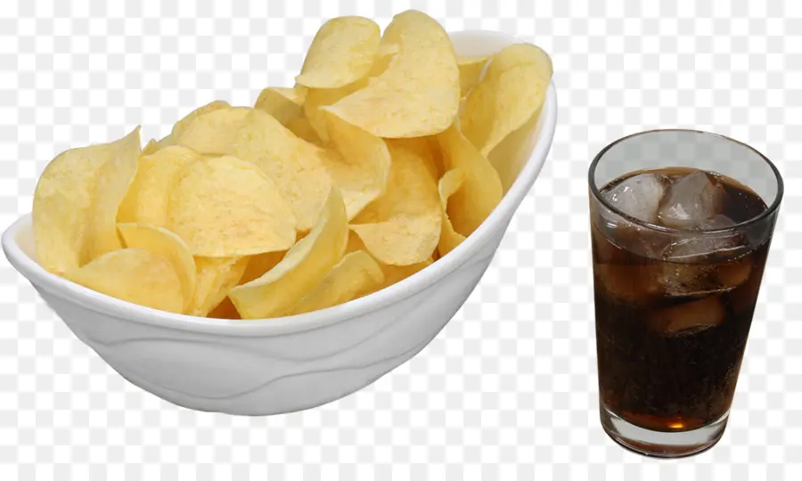 Batatas Fritas E Refrigerante，Lanche PNG