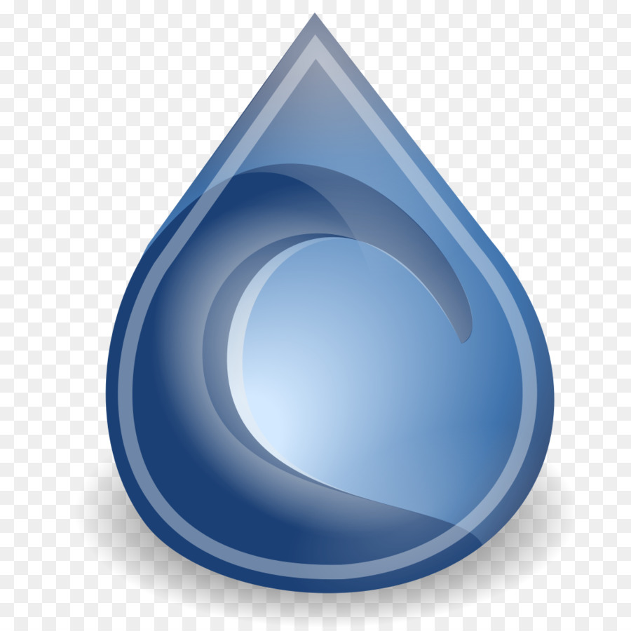 Gota D'água，Azul PNG