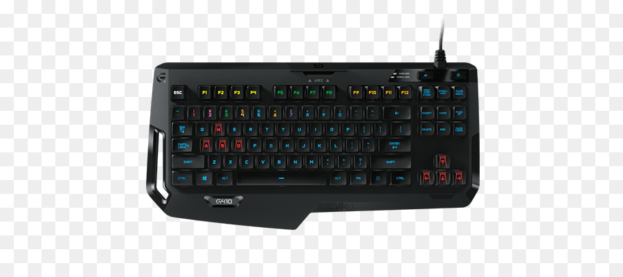 Teclado Preto，Luz De Fundo Vermelha PNG