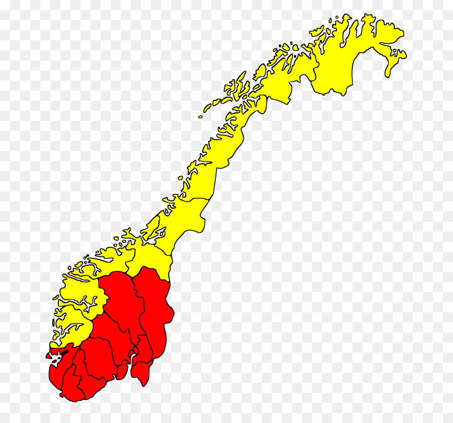 Mapa Da Noruega，Regiões PNG