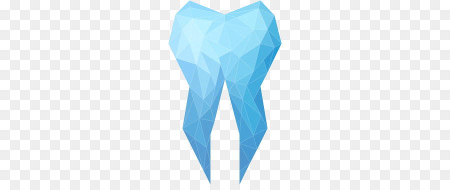 Dente Geométrico Azul，Dente PNG