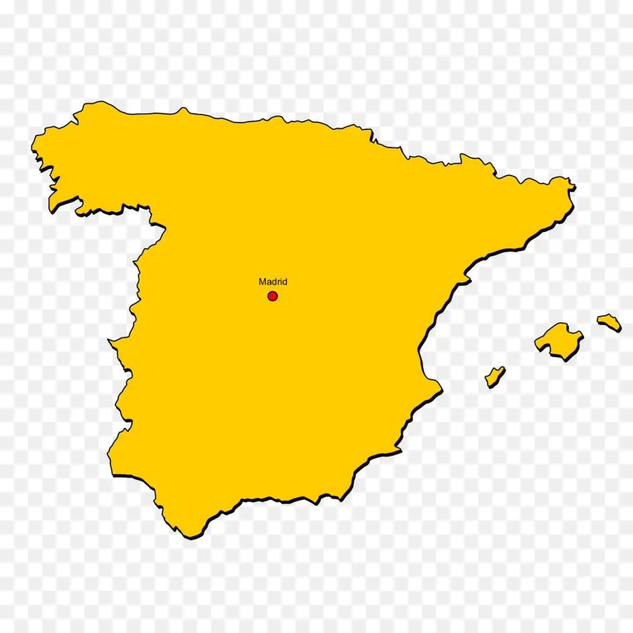 Espanha，Mapa PNG