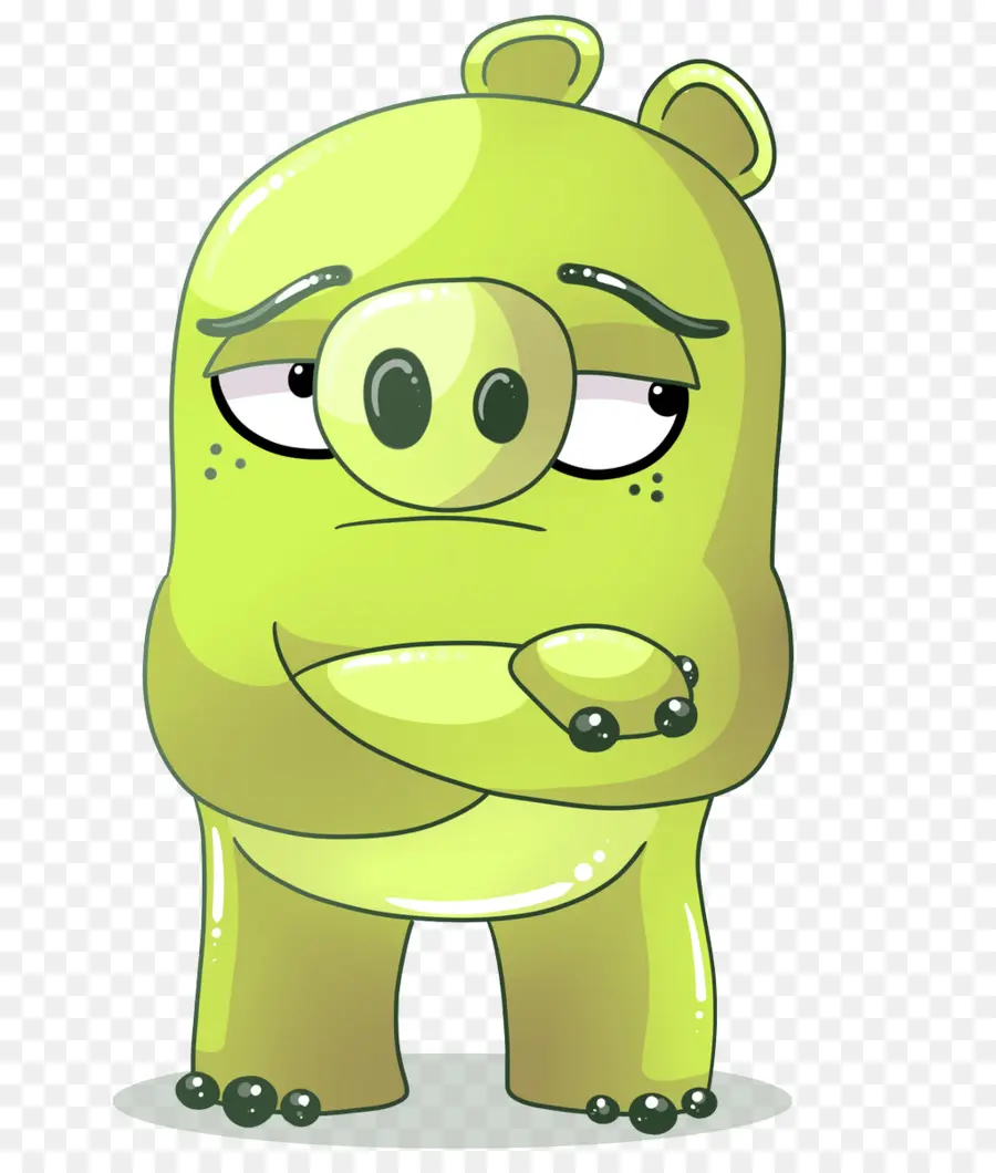 Personagem De Desenho Animado Verde，Bonitinho PNG