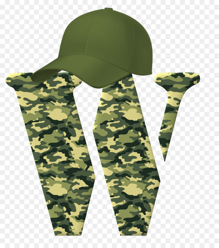 Letra De Camuflagem W，Camuflar PNG