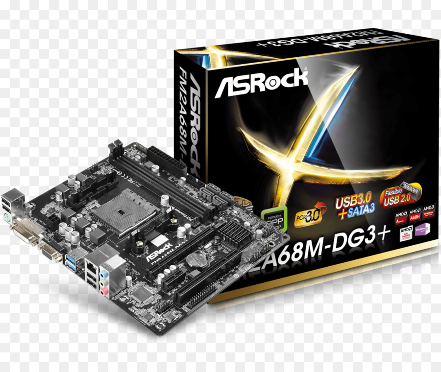 A Placa Mãe Asrock Amd Fm2a68mdg3a68micro Atx Soquete Fm2 100 Gr，Socket Fm2 PNG