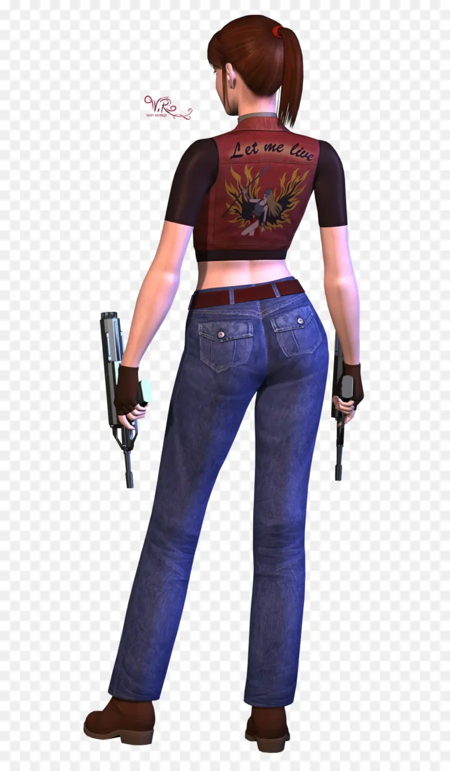 Personagem Feminina，Armas PNG