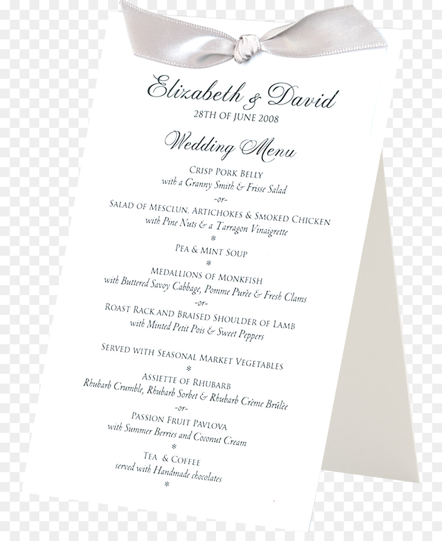 Menu De Casamento，Menu PNG