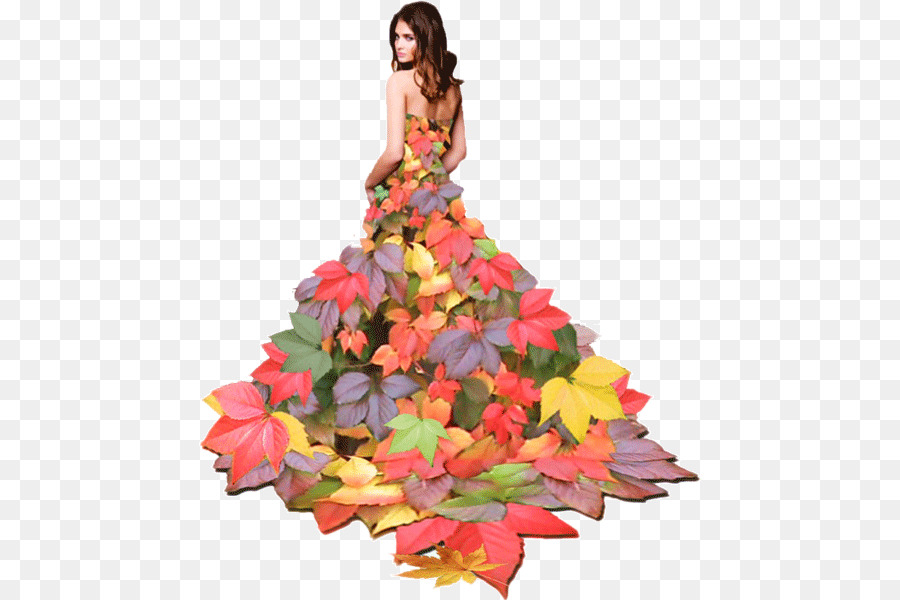 Vestido De Folhas，Folhas De Outono PNG