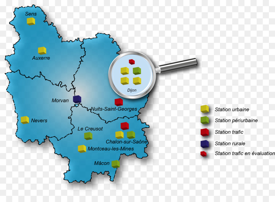 Atmosf Air Bourgogne，Mapa PNG