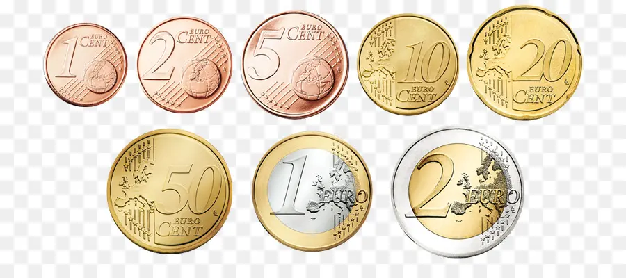 Moedas De Euro，Moeda PNG