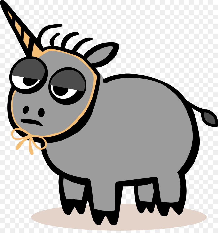 Unicórnio Burro，Fantasia PNG