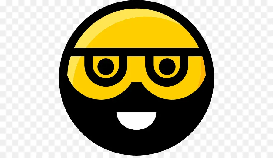 Rosto Sorridente Amarelo Com óculos，Copos PNG