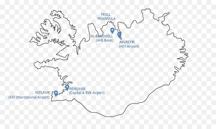 Islândia，Mapa PNG