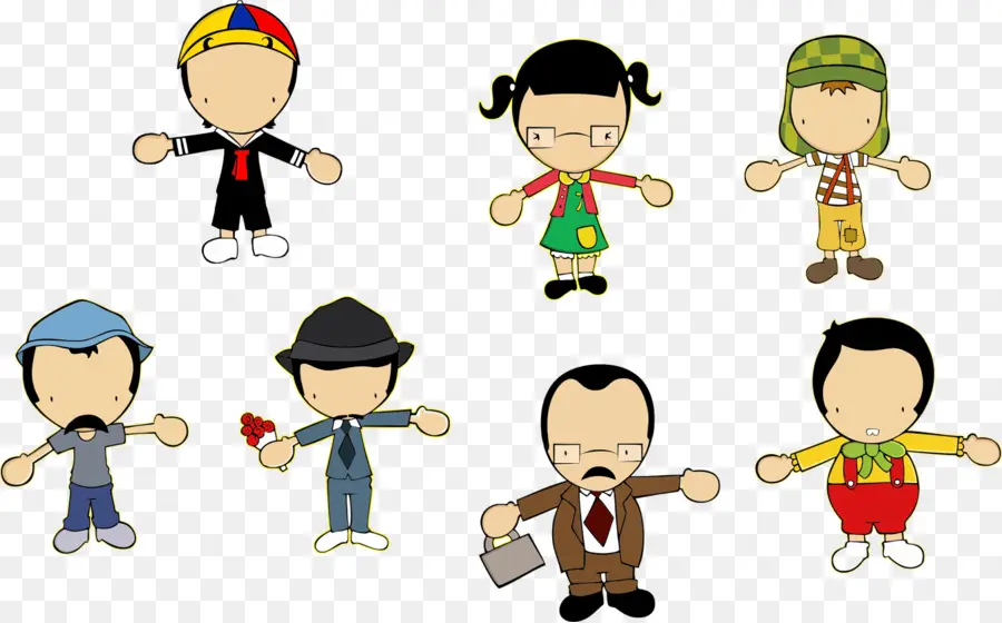 Personagens De Desenhos Animados，Bonitinho PNG